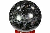 Polished, Indigo Gabbro Sphere - Madagascar #104687-1